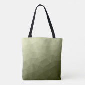 Geometrisch maaspatroon van de lichte groene gradi tote bag (Achterkant)