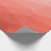 Geometrisch maasvormpatroon koraal roos cadeaupapier (Hoek)