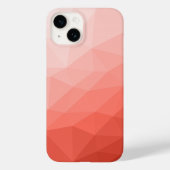 Geometrisch maasvormpatroon koraal roos Case-Mate iPhone case (Achterkant)