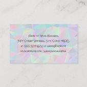 geometrisch | Make-upborstels Glitter Drip Visitekaartje (Achterkant)