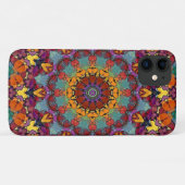 Geometrisch Mandala Art Blauw Kleur Ontwerp Case-Mate iPhone Case (Achterkant (horizontaal))