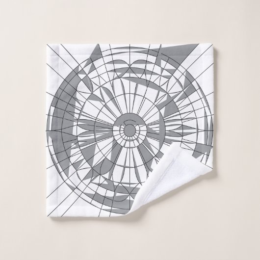 Geometrisch Mandala Patroon Bad Handdoek (Wasdoekje)