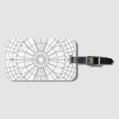 Geometrisch Mandala Patroon Bagagelabel (Voorkant (horizontaal))