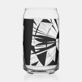 Geometrisch Mandala Patroon Blikvorm Glas (Voorkant)