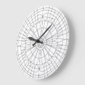 Geometrisch Mandala Patroon Grote Klok (Hoek)
