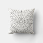 Geometrisch Mandala Patroon Kussen (Achterkant)