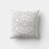 Geometrisch Mandala Patroon Kussen (Voorkant)