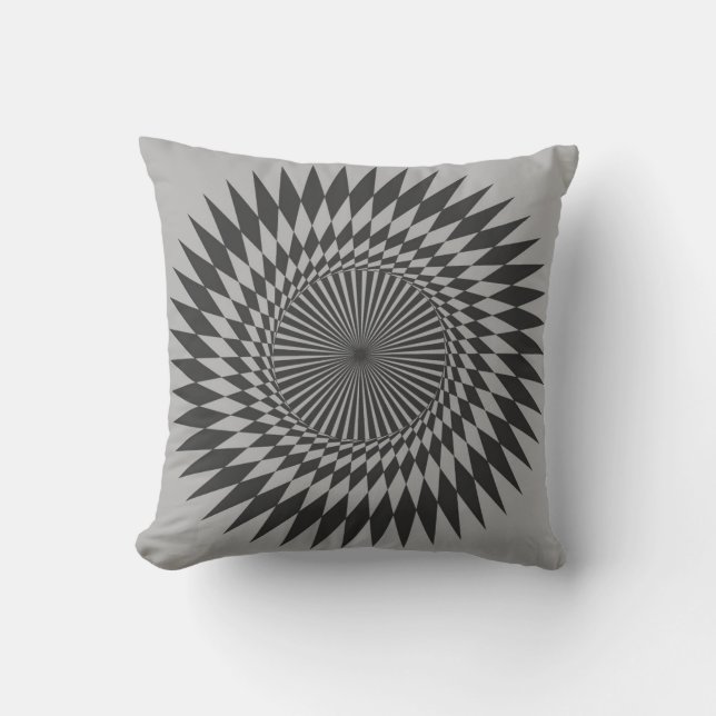Geometrisch Mandala-patroon Kussen (Voorkant)