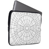 Geometrisch Mandala Patroon Laptop Sleeve (Voorkant Rechts)