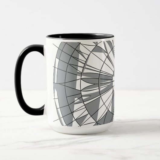 Geometrisch Mandala-patroon Mok (Links)