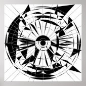 Geometrisch Mandala Patroon Poster (Voorkant)