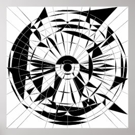 Geometrisch Mandala Patroon Poster