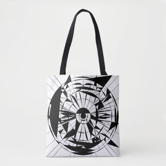 Geometrisch Mandala-patroon Tote Bag (Voorkant)
