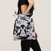 Geometrisch Mandala-patroon Tote Bag (Dichtbij)