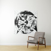 Geometrisch Mandala Patroon Wandkleed (In Situ (horizontaal))