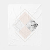 Geometrisch marmerontwerp fleece deken (Voorkant)