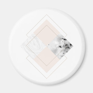 Geometrisch marmerontwerp magneet