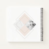 Geometrisch marmerontwerp notitieboek (Achterkant)