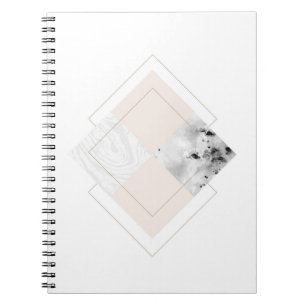 Geometrisch marmerontwerp notitieboek