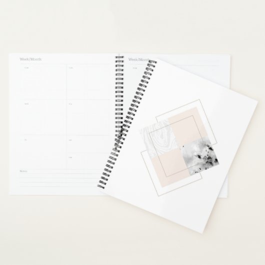Geometrisch marmerontwerp planner (Display)