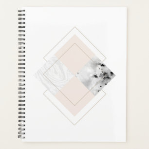 Geometrisch marmerontwerp planner