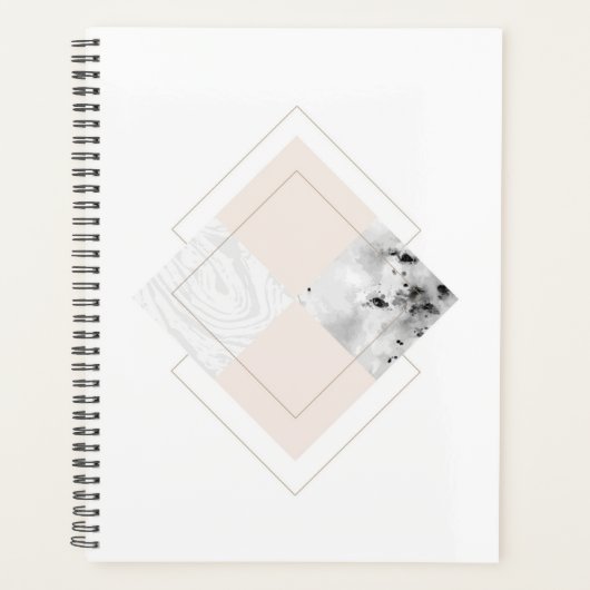 Geometrisch marmerontwerp planner (Voorkant)