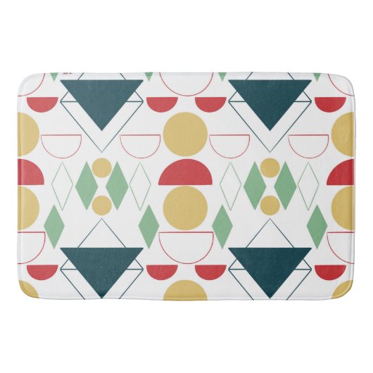 Geometrisch medium midden badmat (Voorkant)