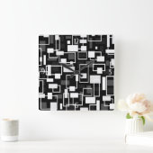Geometrisch medium midden vierkante klok (Huis)