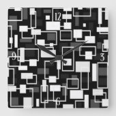 Geometrisch medium midden vierkante klok (Voorkant)