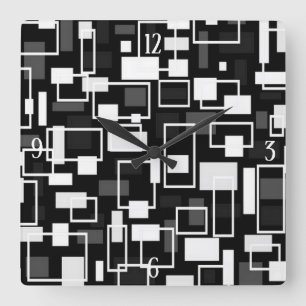 Geometrisch medium midden vierkante klok