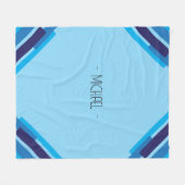 Geometrisch met monogram Fleece Blanket (Voorkant (Horizontaal))
