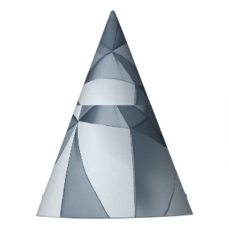 Geometrisch metaal: driedimensionaal patroon feesthoedjes