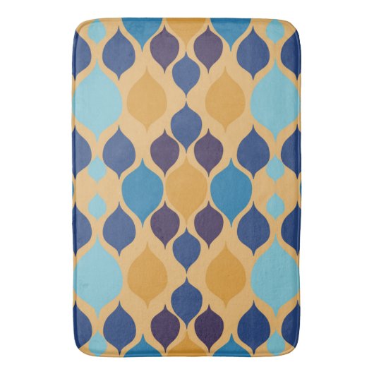 Geometrisch middelste eeuw 1960 badmat (Voorkant Verticaal)