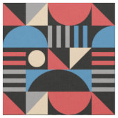 Geometrisch midden eeuw modern patroon stof (Close Up)