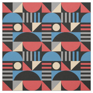 Geometrisch midden eeuw modern patroon stof