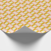 Geometrisch midden-eeuw modern retro patroon cadeaupapier (Hoek)