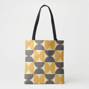 Geometrisch, midden-eeuw modern stijlpatroon. tote bag