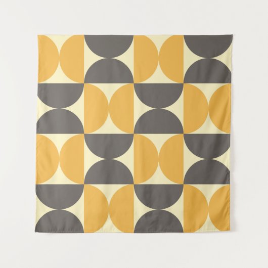 Geometrisch, midden-eeuw modern stijlpatroon. wandkleed (Voorkant)