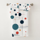 Geometrisch middenpatroon bad handdoek (Insitu)