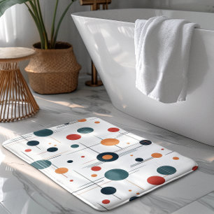 Geometrisch middenpatroon badmat