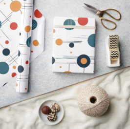 Geometrisch middenpatroon cadeaupapier