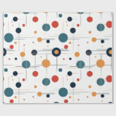 Geometrisch middenpatroon cadeaupapier (Vlak)