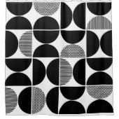 Geometrisch middenpatroon douchegordijn (Voorkant)