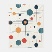 Geometrisch middenpatroon fleece deken (Voorkant)