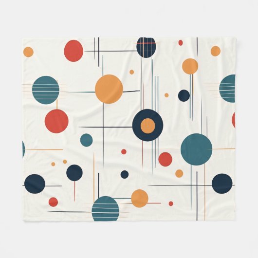 Geometrisch middenpatroon fleece deken (Voorkant (Horizontaal))