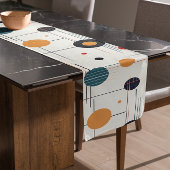 Geometrisch middenpatroon korte tafelloper