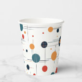 Geometrisch middenpatroon papieren bekers (Achterkant)