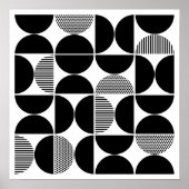 Geometrisch middenpatroon poster (Voorkant)