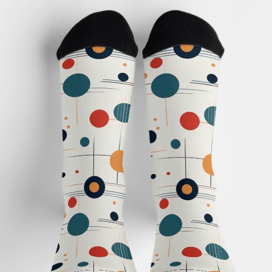 Geometrisch middenpatroon sokken (Top)