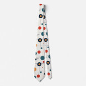 Geometrisch middenpatroon stropdas (Voorkant)